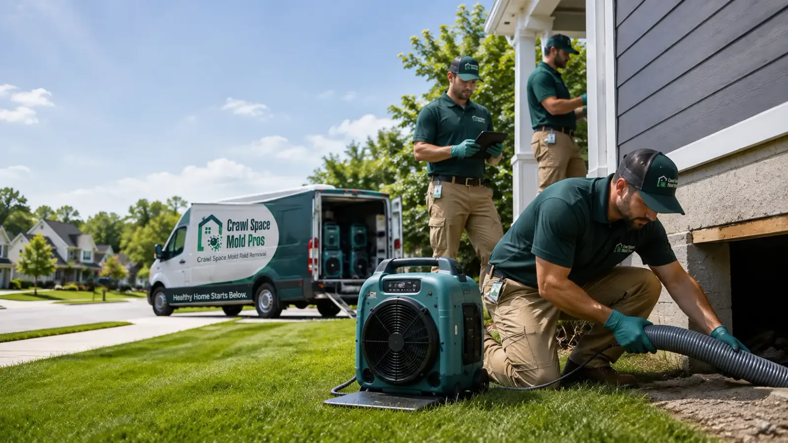 Crawl Space Mold Removal in Herreid, SD